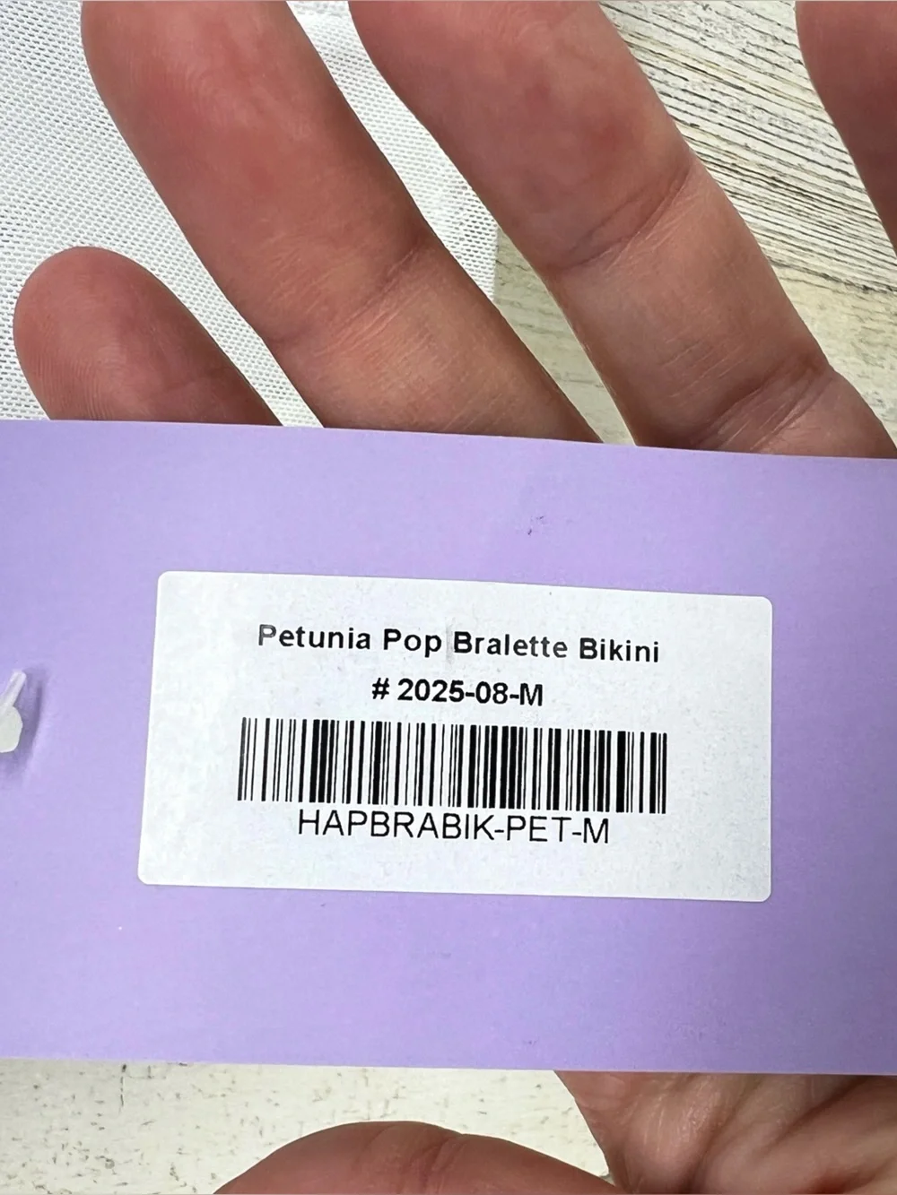 Hapari Petunia Pop Bralette Bikini Top Womens Medium New